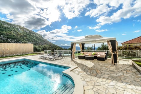 Villa (Villa Pave - Six-Bedroom Villa with T) | Pool | Outdoor pool, pool umbrellas, sun loungers
