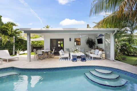 The backyard was custom designed for pure peace and privacy!