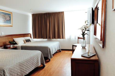 Double Room, 2 Double Beds (No air conditioning) | Premium bedding, down comforters, desk, laptop workspace