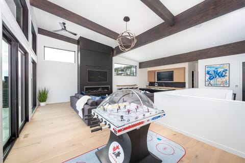 Offering Bubble Hockey and a pool table, the game room is a fun space to reconnect with your group after a day of adventure.