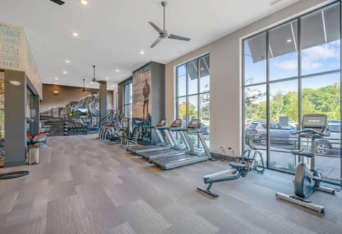 A gym that fun to workout in. Access for all guests.