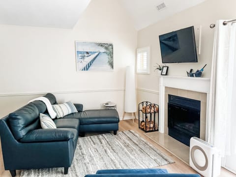 Snuggle up on your sectional, a favorite spot amongst guests, to watch a movie or enjoy the fireplace, you’ll feel right at home!
