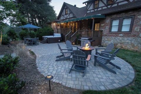 Our home provides a diverse luxury outdoor living space with a high end patio bring it all together.  The fireput area and hot tub area are great for those early mornings and evening moments to relax.  Outdoor lighting enhances it all at after dark.