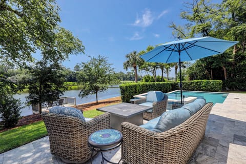 Outdoor dining with a view