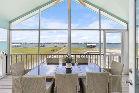 Tide-AL Dining Table on Screen Porch