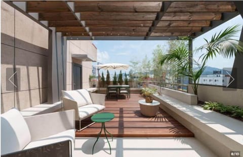 Deluxe Suite, 2 Double Beds, Balcony | Terrace/patio