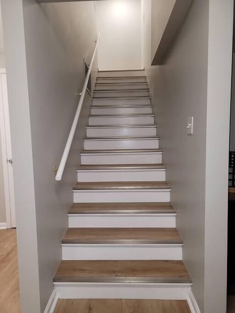 Staircase from Basement King Bedroom to Main Floor