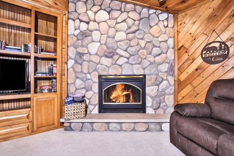 Grab a blanket and listen to the crackling of a warm fire.