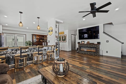 Open concept lower level