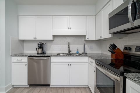 Subway tile backsplash