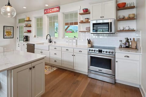 Kitchen is fully appointed