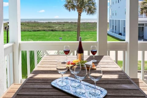 Fabulous dining space, with an ocean view.  Wait until you experience the sunrises!