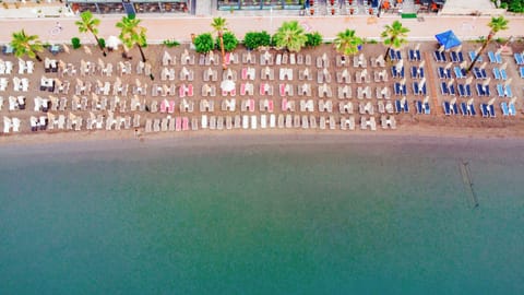 Private beach, beach bar