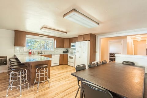 Enjoy comfortable meals with ample seating in our dining area.