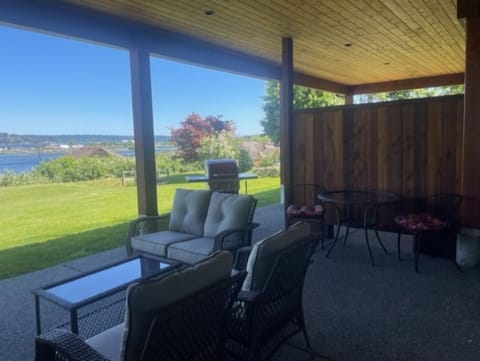 Covered deck looking south to river estuary