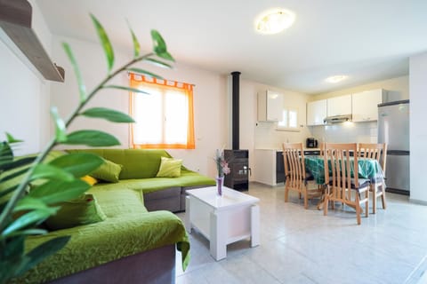 House (Three Bedroom Holiday Home with Terra) | Living room | 32-inch flat-screen TV with cable channels