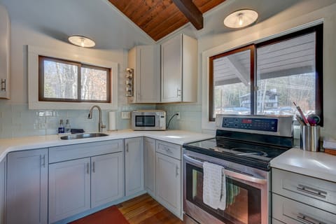 Our new kitchen is stocked with everything you need