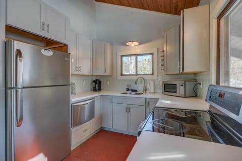 Our new kitchen is stocked with everything you need