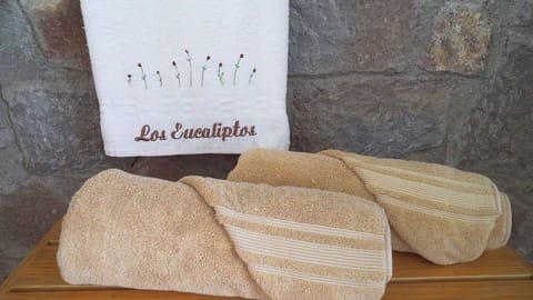 Separate tub and shower, free toiletries, towels, soap