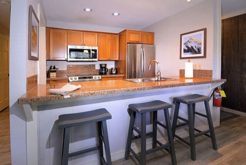 Spacious galley kitchen