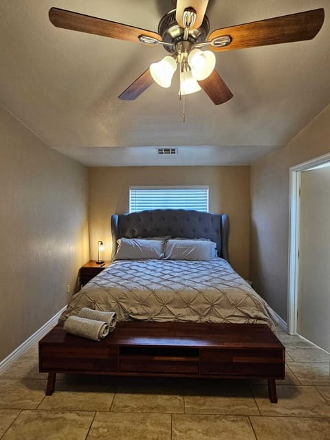 King-size bedroom.