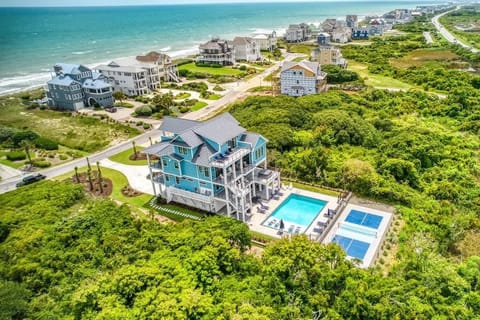 Luxury North Topsail Beach House With Pool Hot Tub and Pickleball
