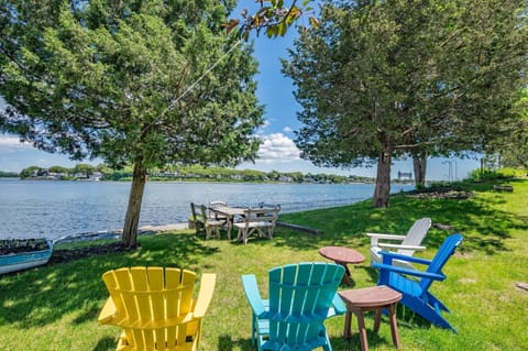 Backyard with view of Buttermilk Bay