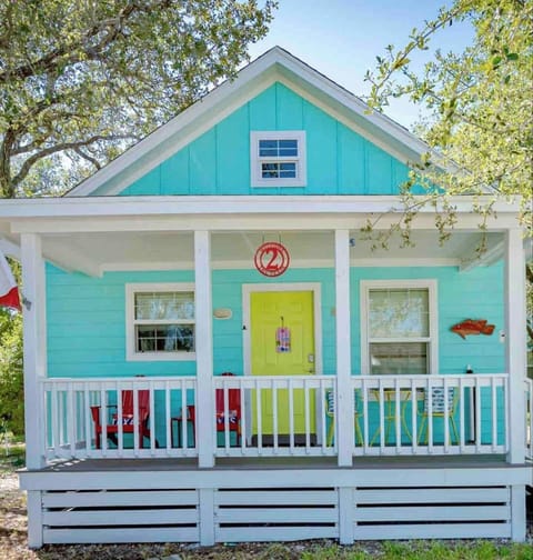 Perfect cabin for you and your family.  Just as vibrant and colorful on the inside as it is on the outside.  Fun artwork, plenty of kitchen essentials, comfortable beds and right across from the pool.