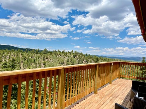 mountain views from the deck