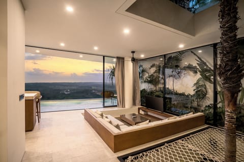 Luxury Villa, 3 Bedrooms, Sauna, Pool View | Living area | 32-inch Smart TV with digital channels