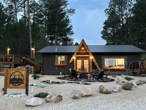 Enchanting evening at the chalet.