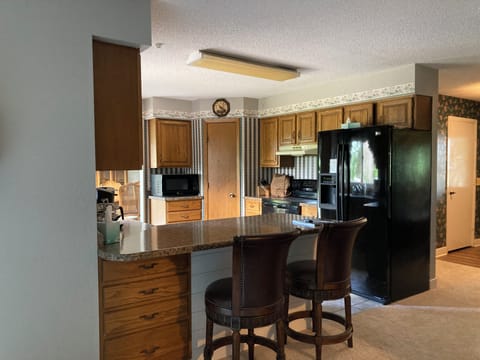 Kitchen and breakfast bar