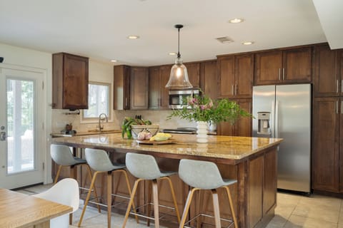 Pull up a stool and enjoy casual dining and conversations.