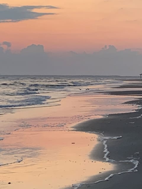 Sunset on south beach - right across from the Villa