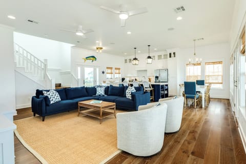 Open living area makes spending time together a breeze