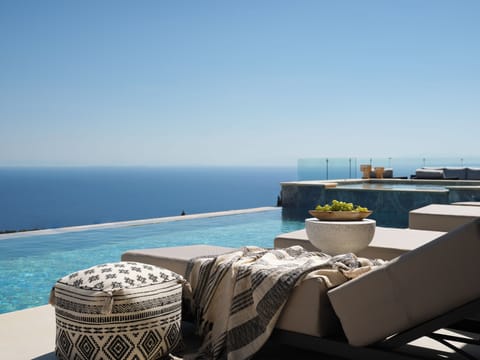 Sophisticated pool surroundings offering a sense of tranquility. 