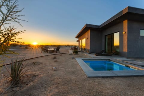 Pool/Spa. You may use it as a cold pool or heat it with a push of a button. Photo by @the.desert.spirit