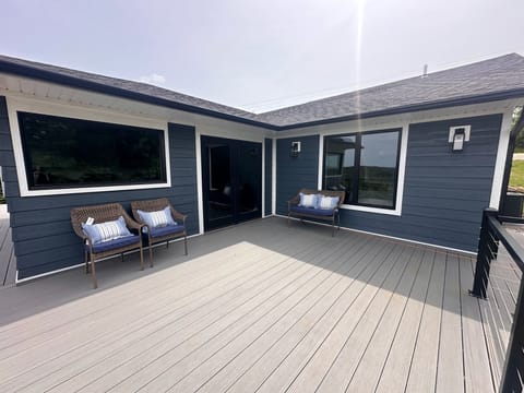 Deck area outside of kitchen