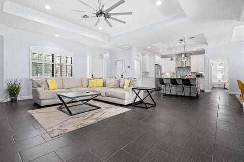 The open layout ensures everyone stays connected.