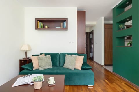 Living room with television.