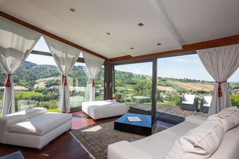 Villa | Living area | Fireplace