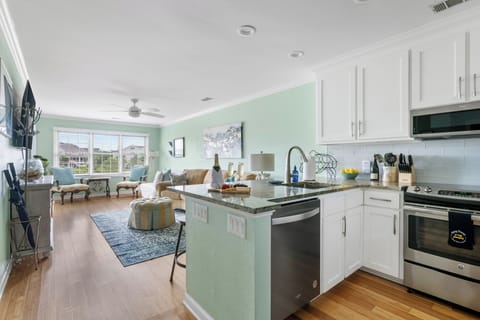 Kitchen looking into Living Room