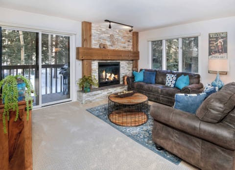 Condo, 1 King Bed with Sofa bed, Balcony, Mountain View (Beaver Creek Townsend Getaway) | Living area | 42-inch flat-screen TV with digital channels
