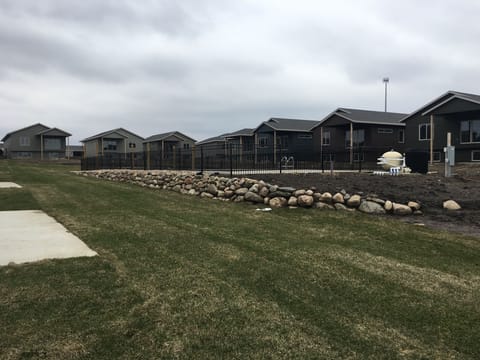 Pool and green space