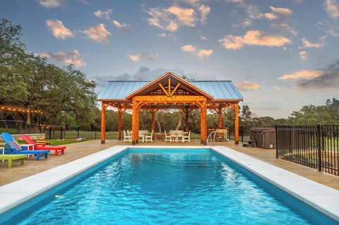 Private Hill Country pool on 12 acres - made for slow days, sunset swims, and real togetherness