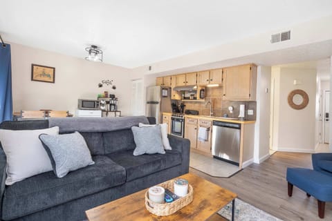 Condo, 1 King Bed with Sofa bed, Patio, Garden View (The Nautical Nook) | Living area | 42-inch flat-screen TV with digital channels