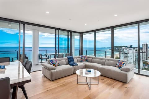 Apartment, 3 Bedrooms, Ocean View | Living area | 55-cm Smart TV with digital channels, Netflix, streaming services