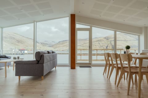 Panoramic Apartment | Living area | 43-inch TV with digital channels