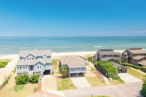Aerial view of home - This beautiful home is situated in the sands and right on the ocean.