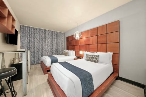 Standard Double | Egyptian cotton sheets, premium bedding, pillowtop beds, minibar